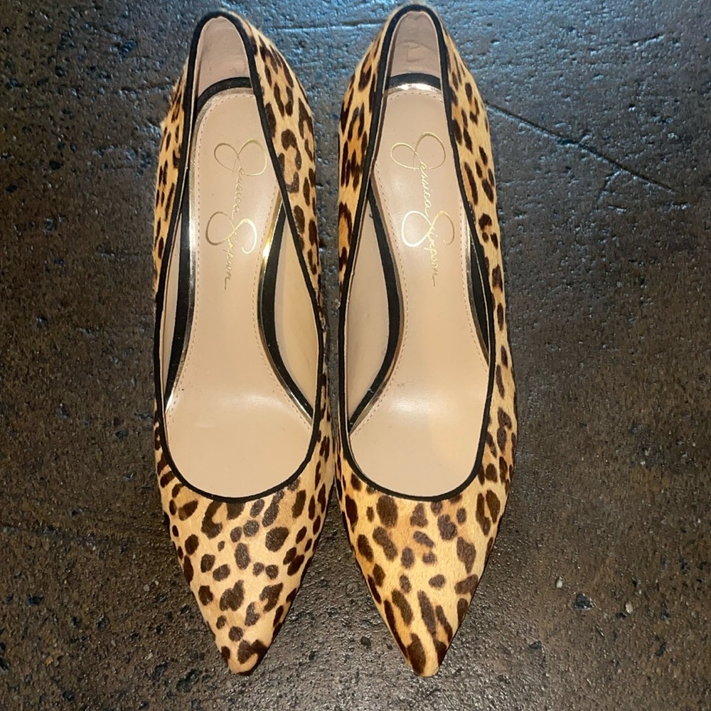 Leopard print heels